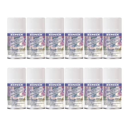 Zenex Neutrazen Fresh Linen Scent Metered Odor Neutralizer net 7 oz., 12PK 491333